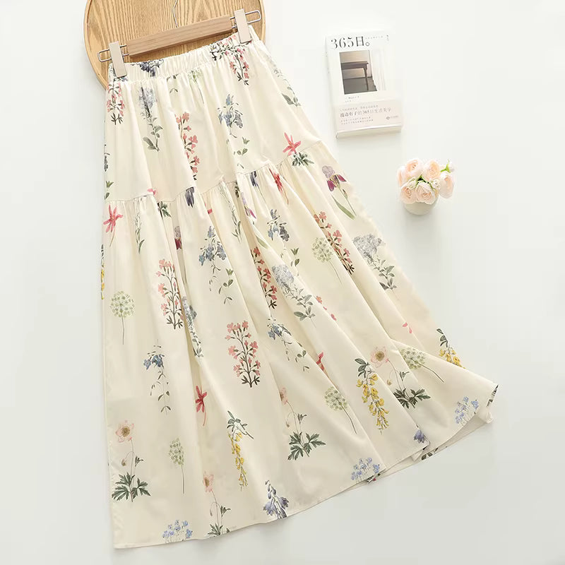 Blooming Beautiful Floral Midi Skirt (7 Colors)