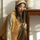 Looped Up Button Vest (Mustard Yellow)
