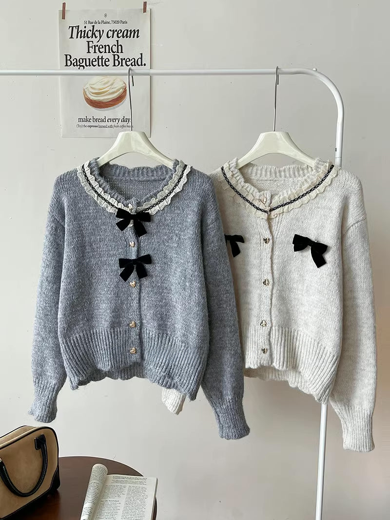 Sweet Hearts & Bows Cardigan (2 Colors)