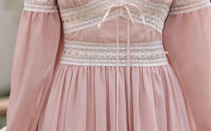 Rose Fairy Midi Dress (Pink)