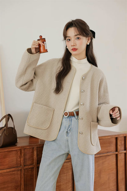 Boucle Knit Jacket (2 Colors)