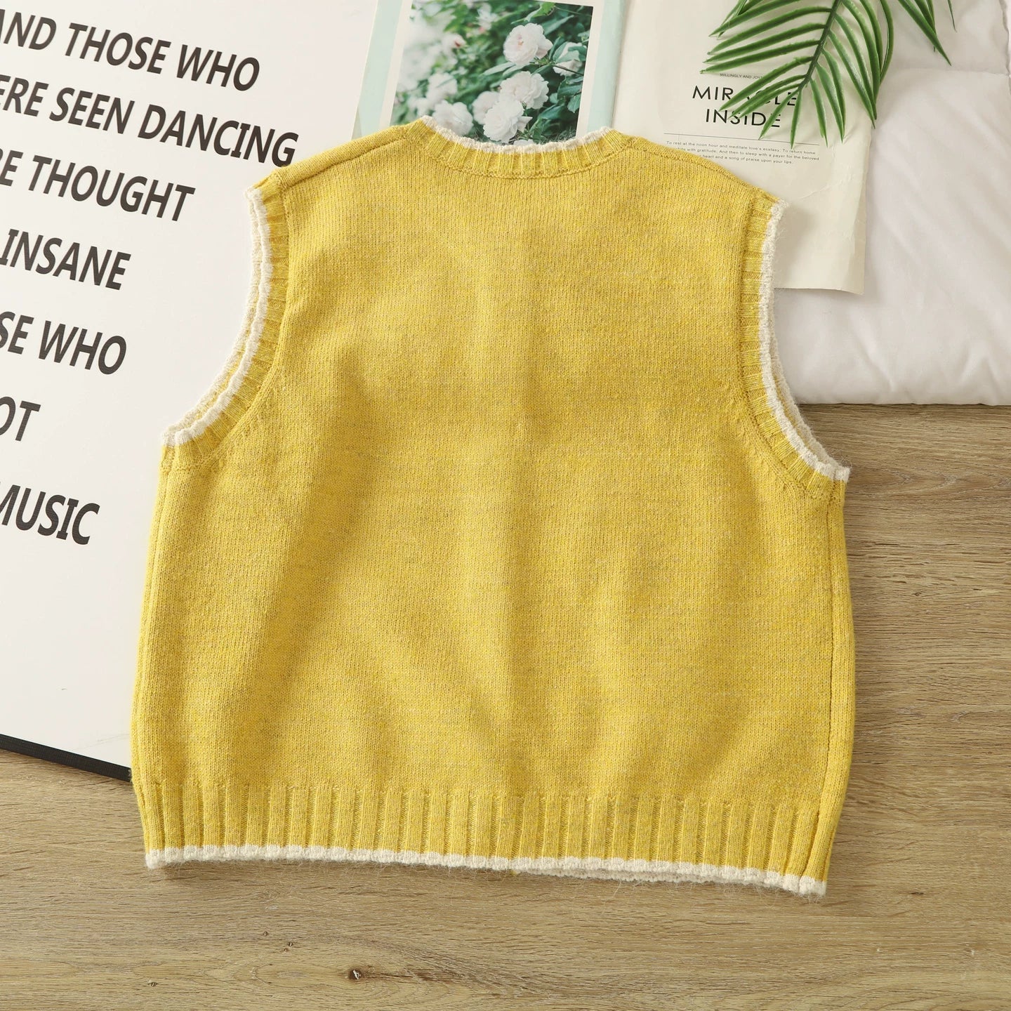 Garden Sisters Embroidered Button Vest (4 Colors)