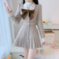 Peter Pan Collar Bow Mini Dress Coat (2 Colors)