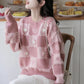 Checkerboard Biscuit Sweater (2 Colors)
