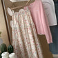 Oopsy Daisy Midi Skirt (White/Pink)