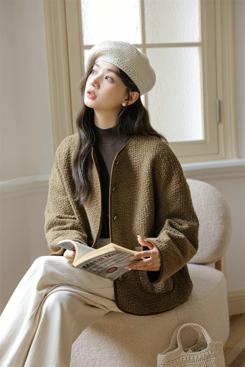 Boucle Knit Jacket (2 Colors)