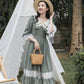 Adventure Peter Pan Collar Dress (Sage)
