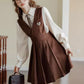 Love Note Mini Pinafore Set (Brown)