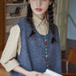 Chocolate Buttons Knitted Vest (2 Colors)
