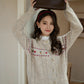 Floral Embroidered Round Neck Cardigan (3 Colors)