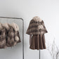 Mint Cocoa Plaid Capelet & Dress Set (Khaki)