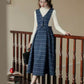 Plaid Vest Pinafore Dress (3 Colors)