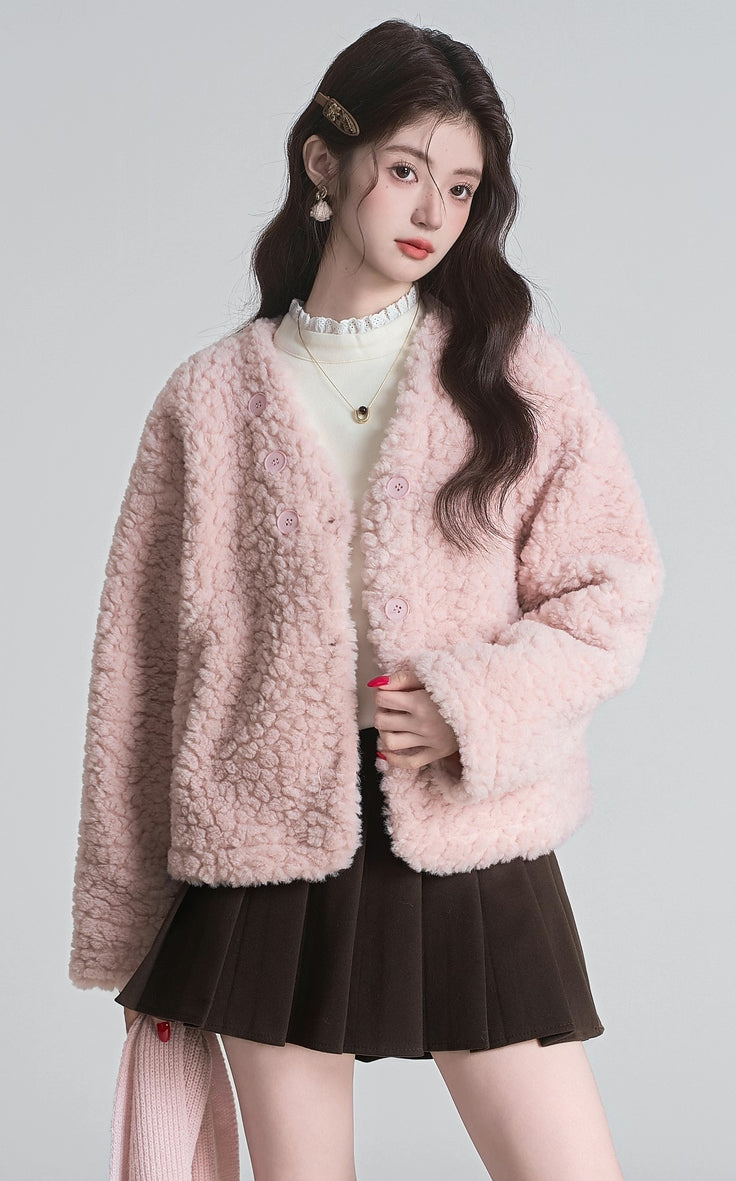 Sherpa Scarf Jacket (2 Colors)