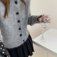 Heart Button Cardigan (2 Colors)