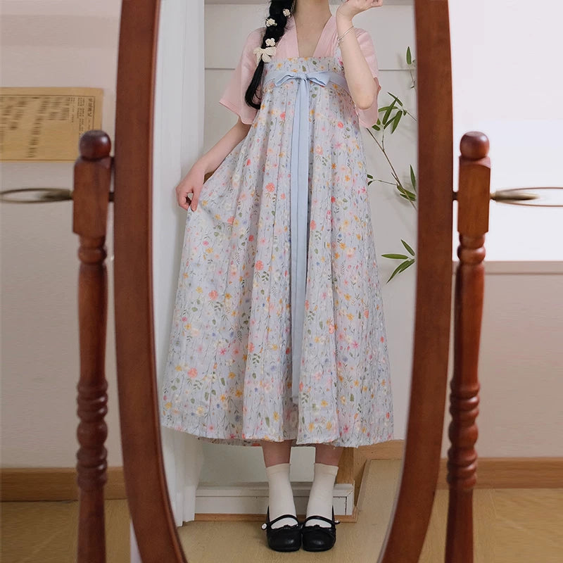 Blooming Flowers Qixiong Dress (2 Colors)