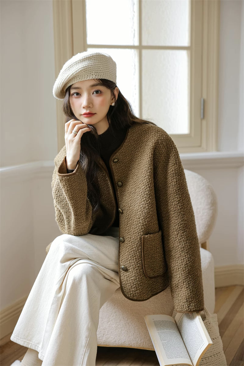 Boucle Knit Jacket (2 Colors)