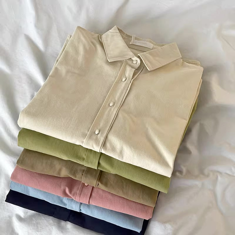 Boyfriend Button Up Shirt (6 Colors)