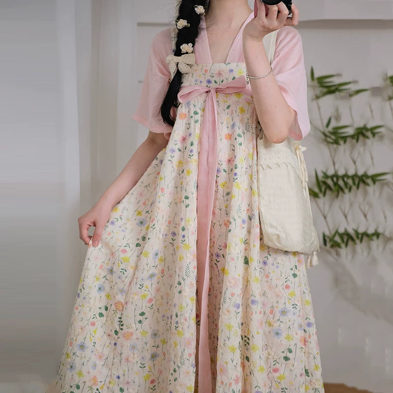 Blooming Flowers Qixiong Dress (2 Colors)