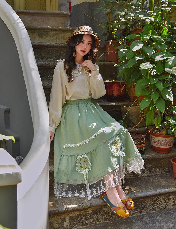 Forest Fairy Midi Skirt (2 Colors)