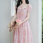 Patchwork Floral Maxi Dress (Pink)
