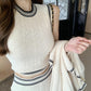 Preppy Stripe 3-Piece Knit Set (3 Colors)
