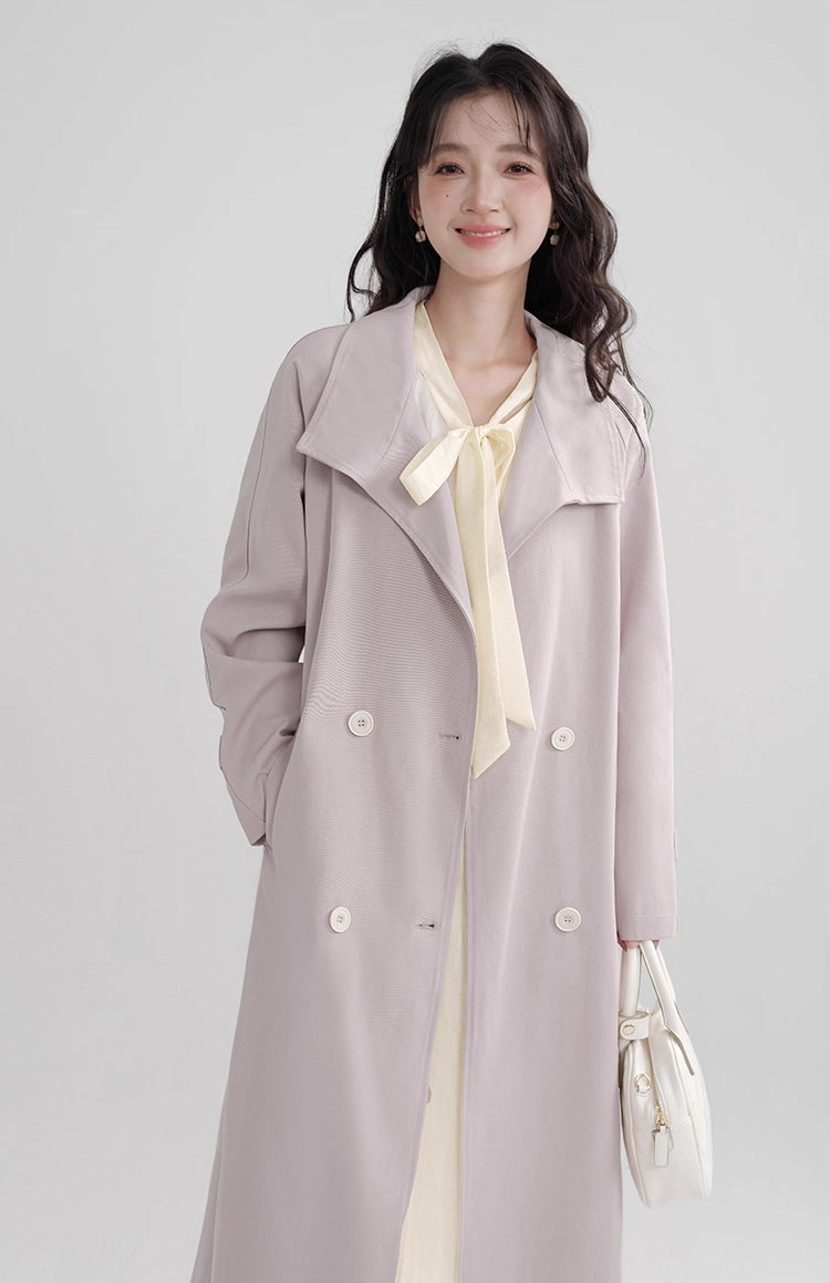 Laven Trench Coat (Purple)