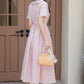 Wisteria Midi Shirt Dress (Lilac)