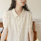 Ditsy Floral Blouse (Beige)