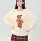 Fuzzy Bear Sweater (Cream)