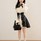 Medieval Punk Mini Dress & Corset Belt (Cream/Black)