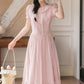 Blossom Tea Midi Dress (Pink)