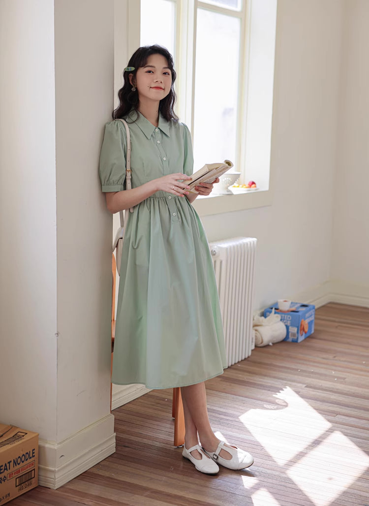 Everyday Midi Shirt Dress (2 Colors)