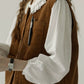 Corduroy Pocketful Vest (Brown)