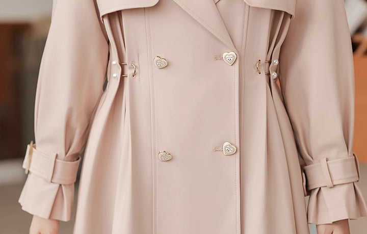 Sweet Heart Trench Coat (Pink)