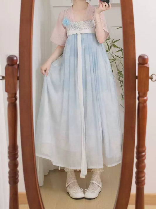 Misty Clouds Qixiong Dress (Pink/Blue)