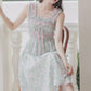 Marshmallow Floral Cami Dress (Mint/Pink)