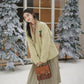 Snowy Wishes Cross Collar Jacket (3 Colors)