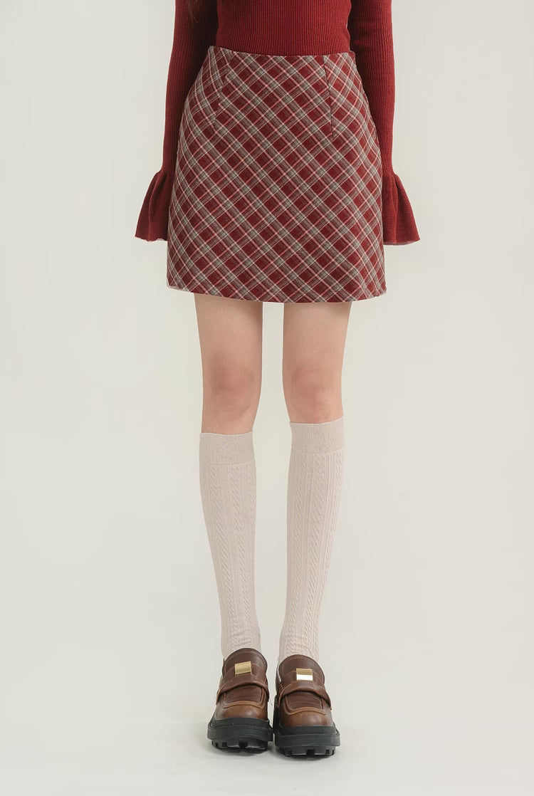 Spiced Plaid Mini Skirt (3 Colors)