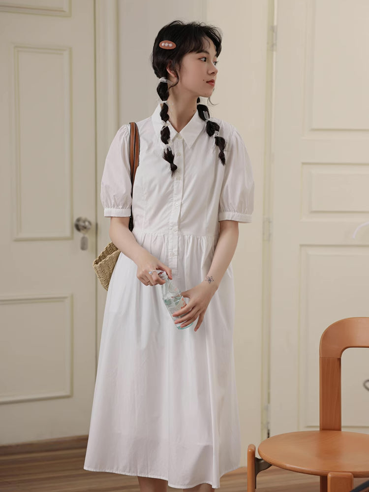 Everyday Midi Shirt Dress (2 Colors)