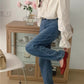 Floral Chain Embroidered Blouse (White)