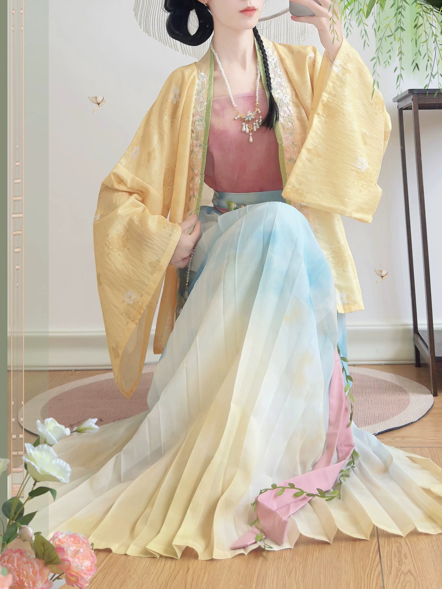 Watercolor Ombre Song Hanfu Set (2 Colors)