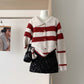 Varsity Stripe Collared Cardigan (3 Colors)