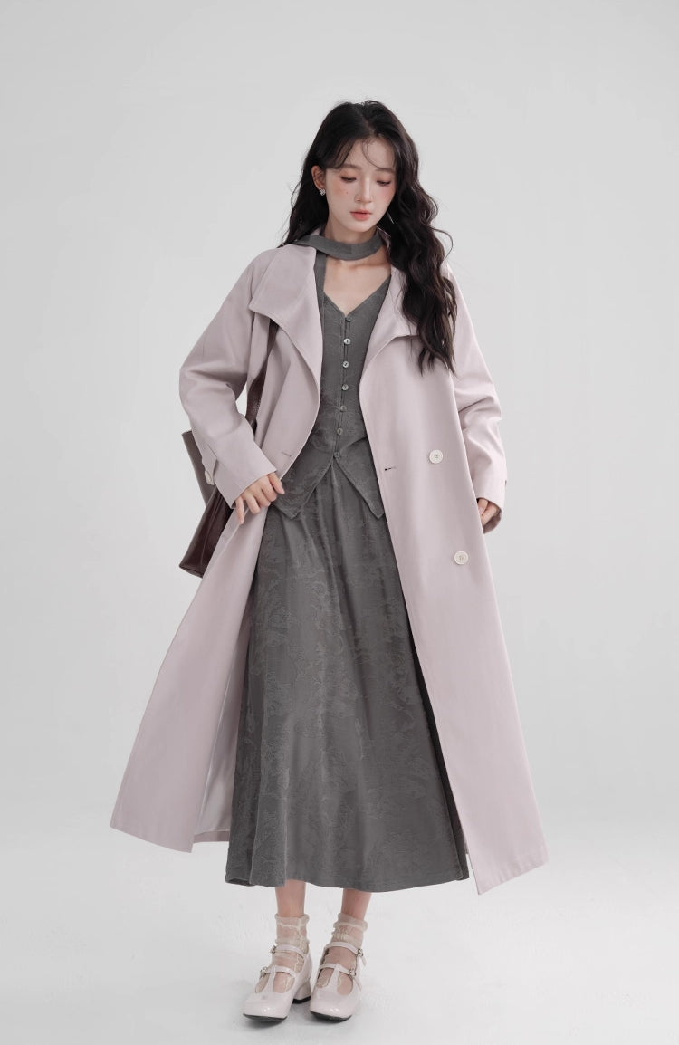 Laven Trench Coat (Purple)