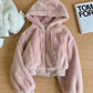 Fuzzy Cropped Hoodie (4 Colors)