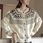 Fair Isle Cardigan (Cream)