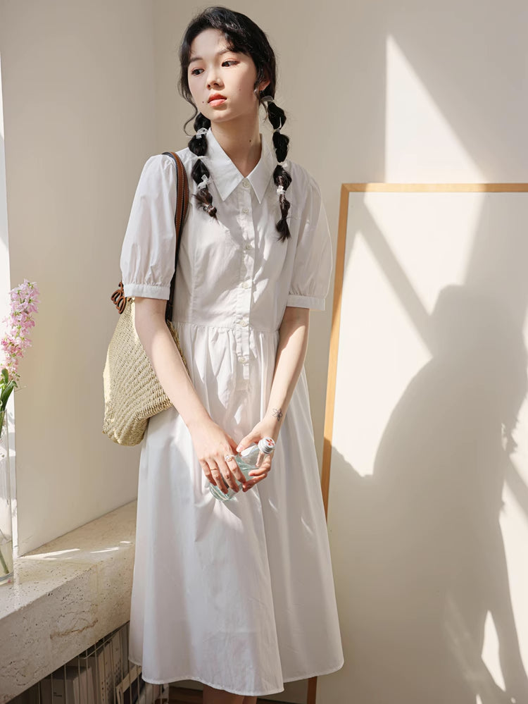 Everyday Midi Shirt Dress (2 Colors)