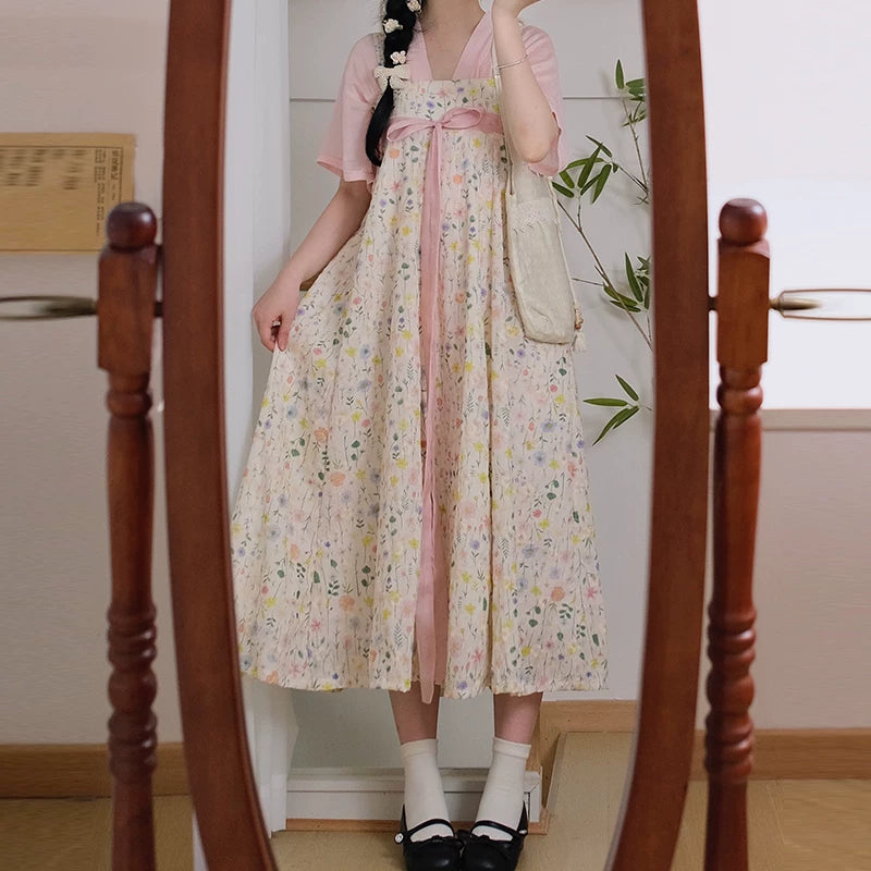 Blooming Flowers Qixiong Dress (2 Colors)
