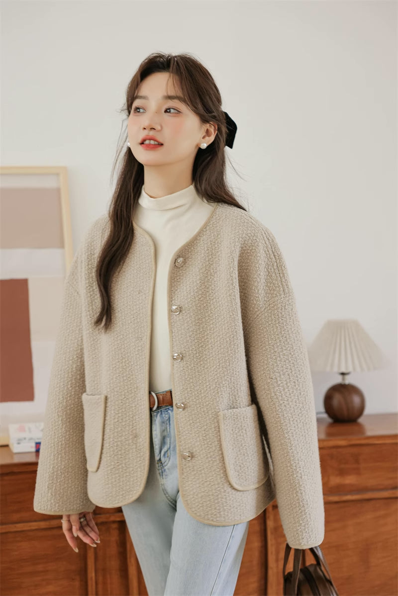 Boucle Knit Jacket (2 Colors)