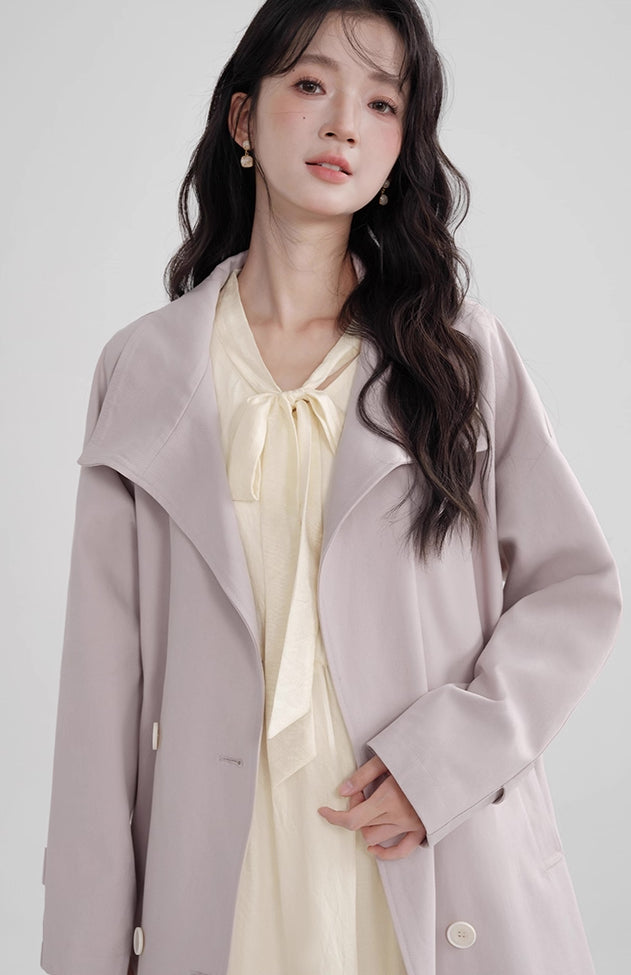 Laven Trench Coat (Purple)