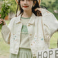 Flowers In The Wind Denim Jacket (Cream)